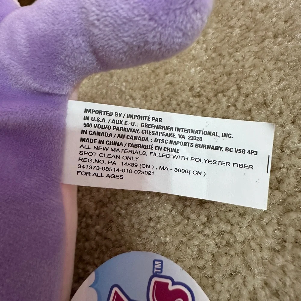 Fuzzy Friends Squeeze & Squish Unicorn Whale NARWHAL Plush Purple and Pink 8